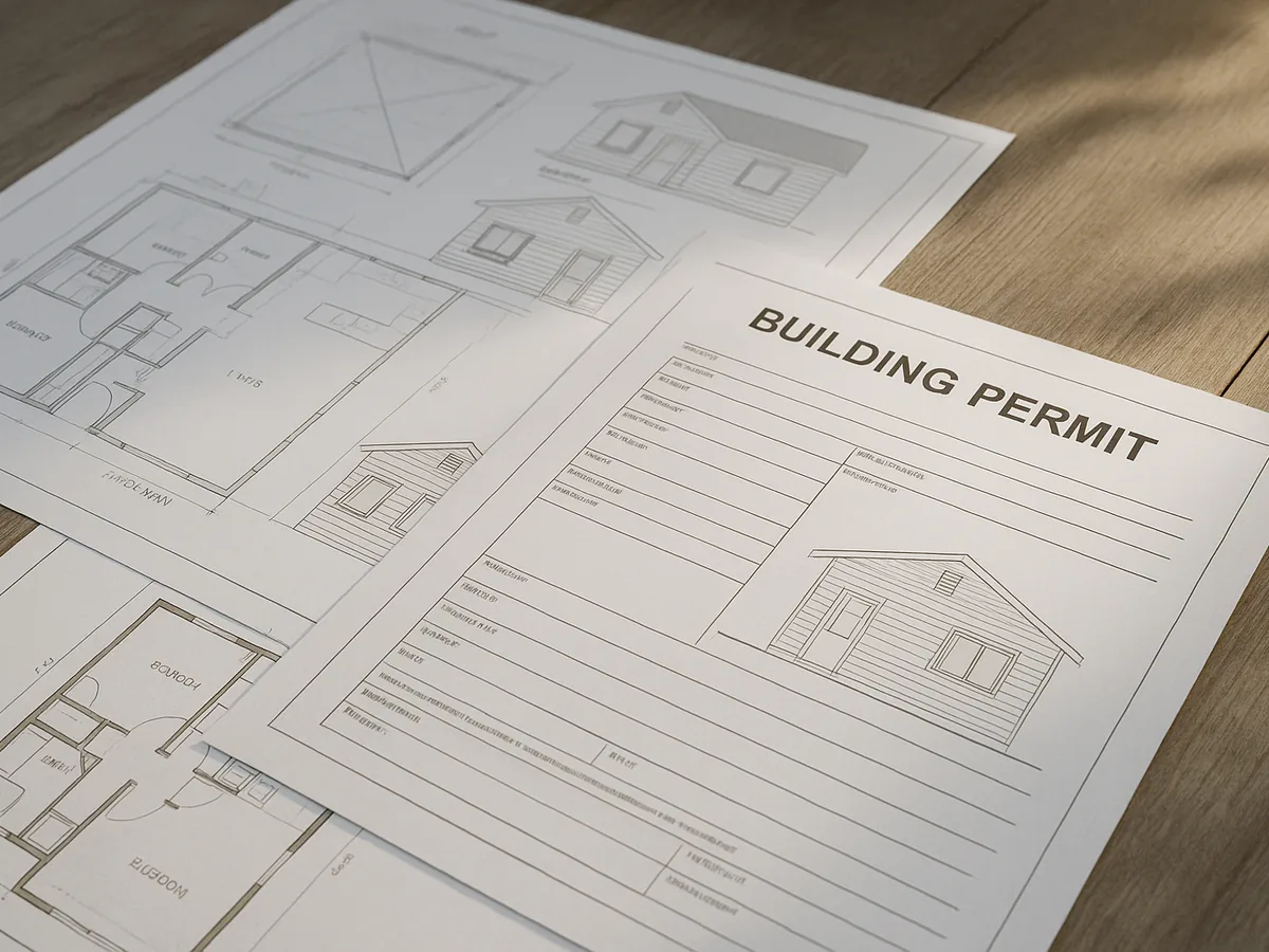 ADU plans and building permit paperwork for a Lakewood project