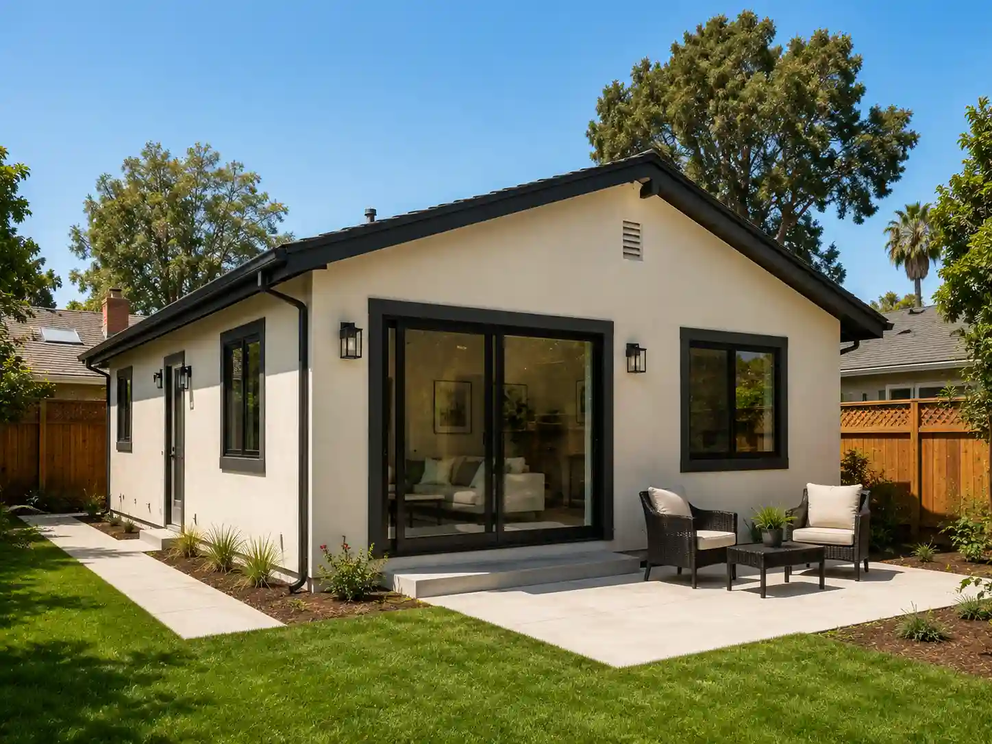 Custom detached ADU in a Bellflower backyard by Renova Built