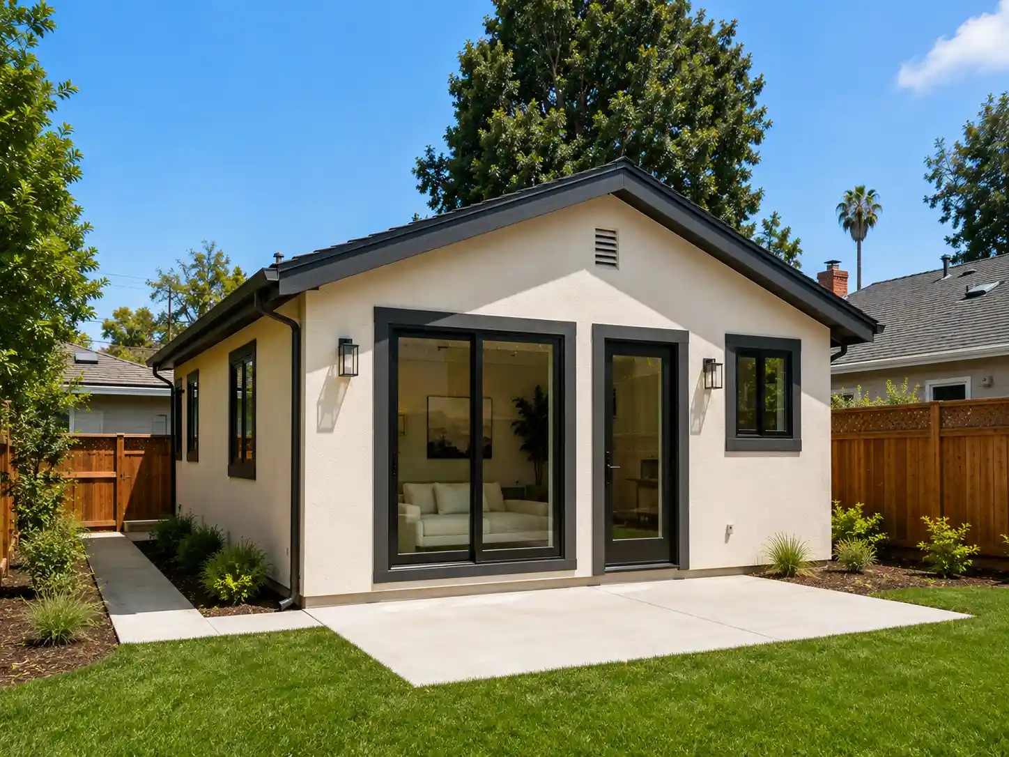 New detached ADU in a Bellflower backyard by Renova Built