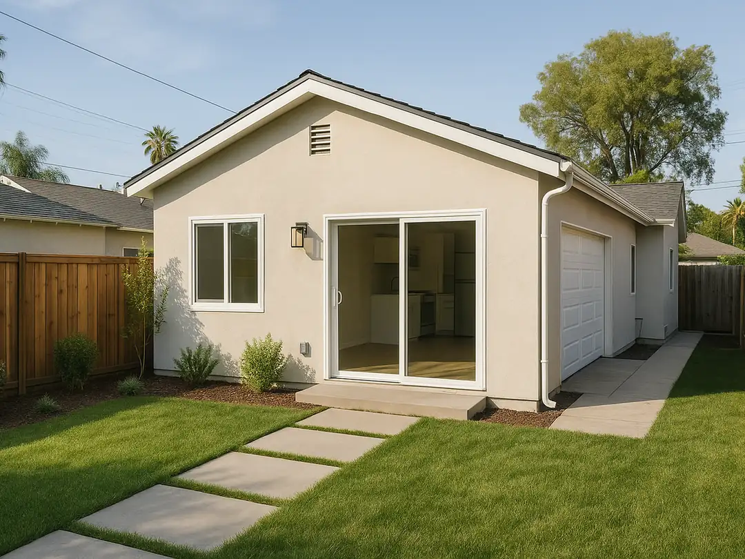 Garage conversion ADU in the Gateway Cities by Renova Built